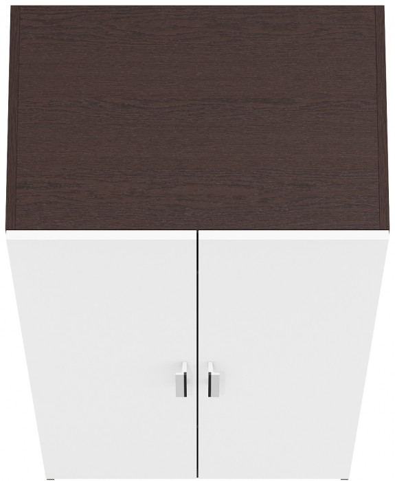 Шкаф С-МД-СК9Ш к компьютерному столу С-МД-СК9, венге/белый шагрень