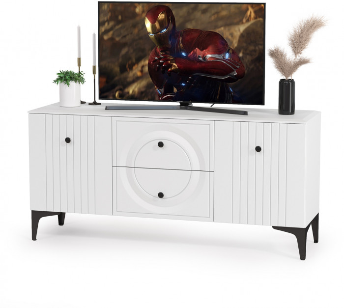 Валенсия Спальня № 43, ЛДСП белый шагрень/МДФ белый шагрень