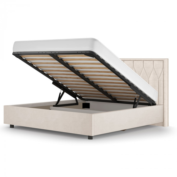 Кровать-10М с подъёмным основанием 1600 слоновая кость