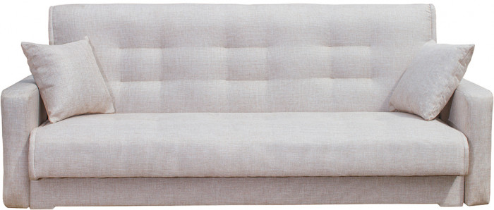 Диван Лондон 140,рогожка, полностью бежевый ППУ