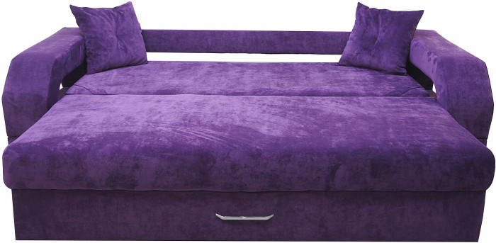 Диван еврокнижка Манчестер с подсветкой,160 ВЕЛЮР 08 ФИОЛЕТОВЫЙ