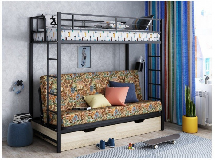 Двухъярусная кровать Мадлен ЯЯ (Белый)