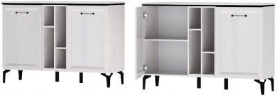 Шарм Комод К-2 Ясень Анкор Светлый/Рамка