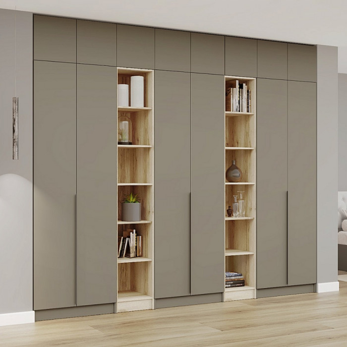 Шкаф Мадрид, композиция 25, Дуб делано/Мокко