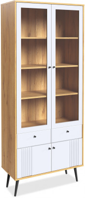 Шкаф-витрина 2-х дверная Вега Саксония