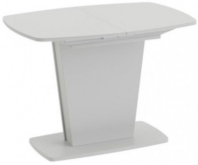 Честер Стол раздвижной Тип 2 (Белый/Стекло белый глянец (оптивайт))