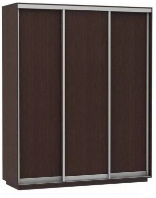 Шкаф купе Модерн 2076х450 3-х дверный 3-х секционный глухой венге