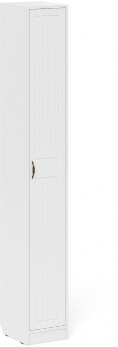 Прихожая П-6 Компоновка № 23, цвет белая шагрень/фасады МДФ белое дерево фрезеровка прованс, ШхГхВ 80х35х210 см., универсальная сборка