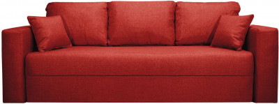 Диван-кровать Ливерпуль, 160х195, раскладной, еврокнижка, велюр, красный