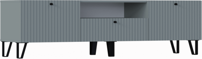 Оливия Тумба ТВ (малая) (Шарли мокко, Глиняный серый)