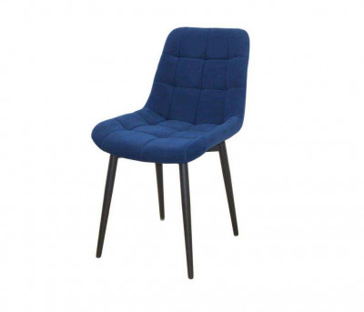 Стул Р / черный /велюр синий