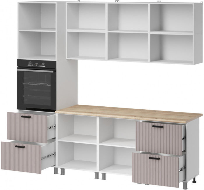 МК Аленушка 2,4м Лотос Кашемир,скоба антрацит,сонома