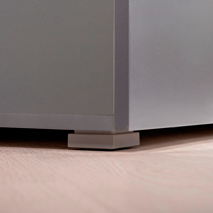 Октава Прихожая 19, серый графит/дуб крафт золотой/фасады МДФ серый графит