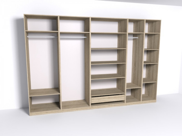 Гардеробная Рум. Комплект 6.2, дуб сонома