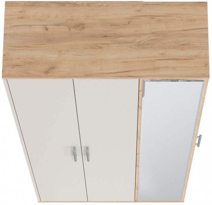 Прихожая 2-3421дкз/к.с Домино-мини, дуб крафт золотой/кашемир серый