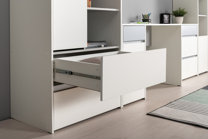 Торонто Компоновка № 20, белый шагрень/стальной серый