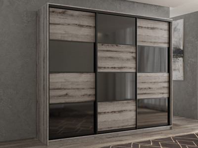 Шкаф-купе Кааппи 13 Эвок Окаменелый 260х45х230 см