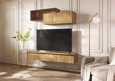 Норд Модульная Гостиная, вариант №2, Дуб крафт/Дуб крафт