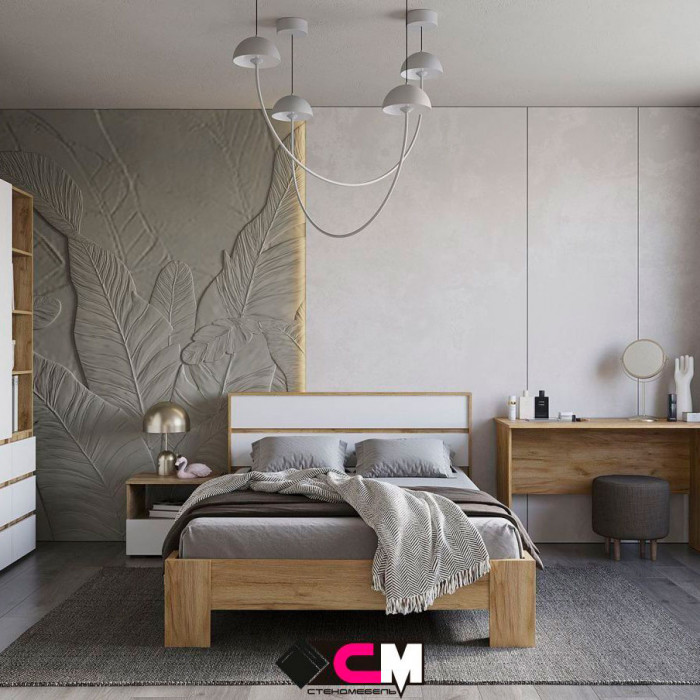 Хелен ТБ 01 Тумба прикроватная (0,502х0,442х0,460) белый/дуб крафт золото