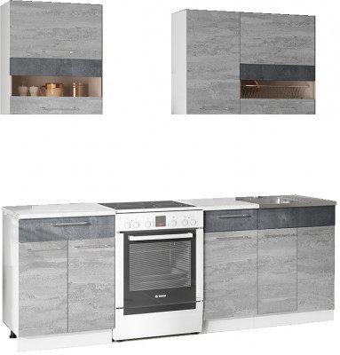 Кухонный гарнитур Маша 1.6 м, камень