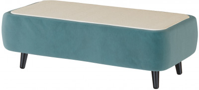 Стол журнальный Пай бирюза/мдф клен кремовый