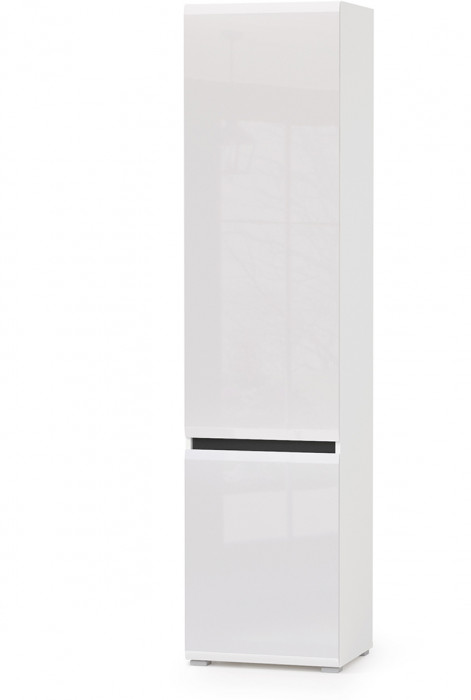 Сидней Комплектация № 012, корпус белый/чёрный/фасады МДФ белый глянец