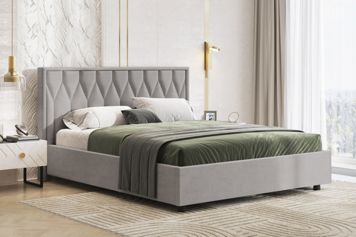 Кровать-10М с подъёмным основанием 1600 дым