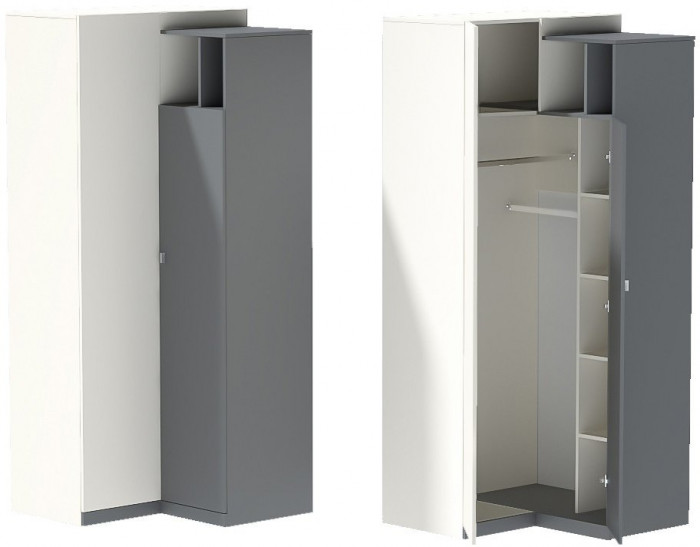 Модульная детская Клео набор 5 (Графит/Миндаль/Океан)