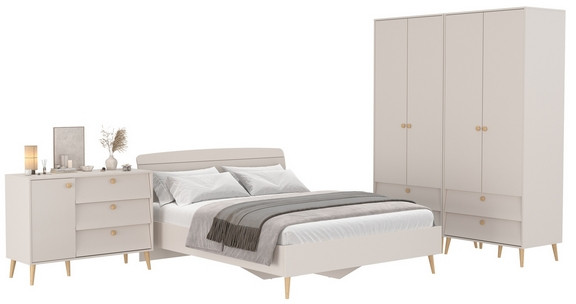 Афина Спальня 18-1600, кашемир серый