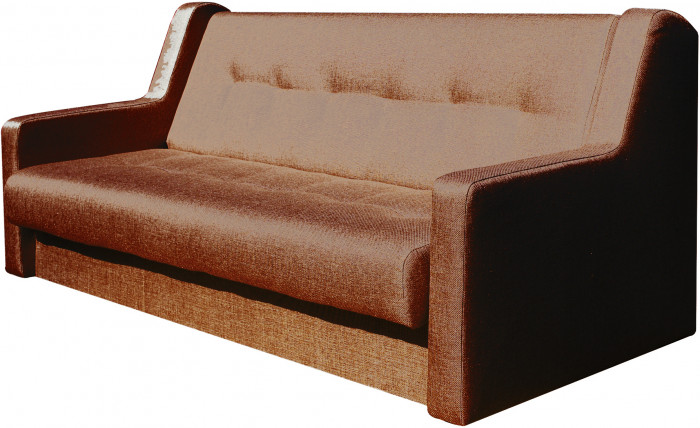 Диван СЕНАТОР ЛЮКС 120 коричневый ППУ