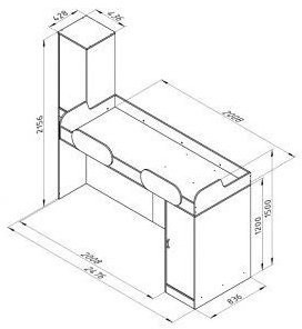 Дельта-18.03 Кровать-чердак верхняя