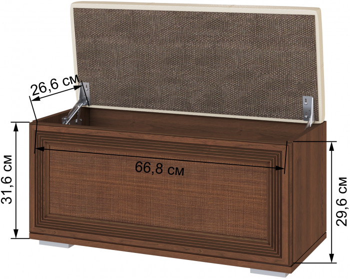 Модульная спальня Ливорно, набор 2, Орех донской