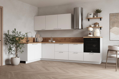 КГ Угловой 1500х3000 (без пм) , Белый софт матовый  Арника РМ в.2