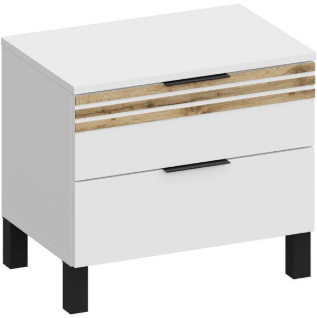 Модульная спальня Нао, набор №3, Графит/Профиль МДФ Дуб вотан