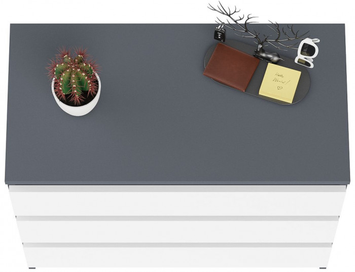 Мори Комод МК800.1, графит/белый