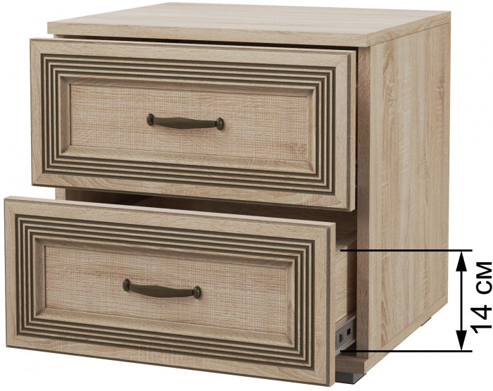 Модульная спальня Ливорно, набор 3, Дуб сонома