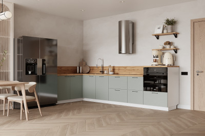 КГ Угловой 1500х3150 (с пм) Эмаль, Олива  Арника РМ в.6