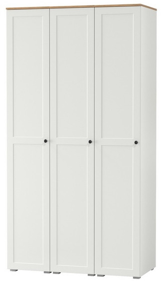 Остин 13.225 Шкаф-пенал 3 шт., цвет белый шагрень/дуб крафт золотой, ШхГхВ 120х54,3х229,6 см., универсальная сборка