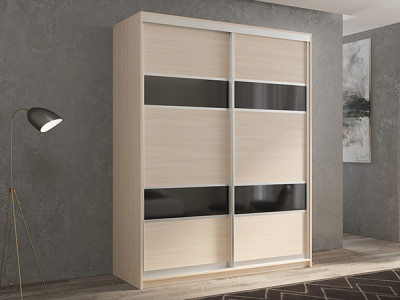 Шкаф-купе Кааппи 7 Дуб молочный 160х60х230 см