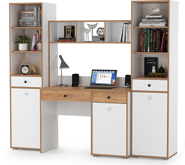 Вуди Компоновка № 07, белый премиум/дуб крафт золотой