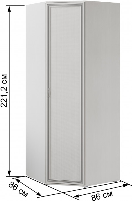 Модульная спальня Ливорно, набор 4, Ясень анкор светлый