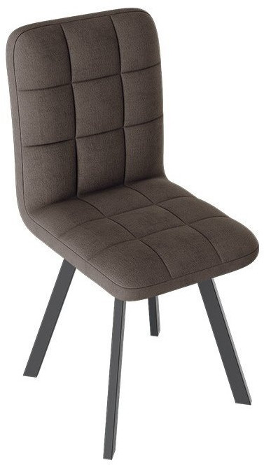 Франк ДП 2-17 Стул (паук) (Черный матовый/Кожзам Серый)