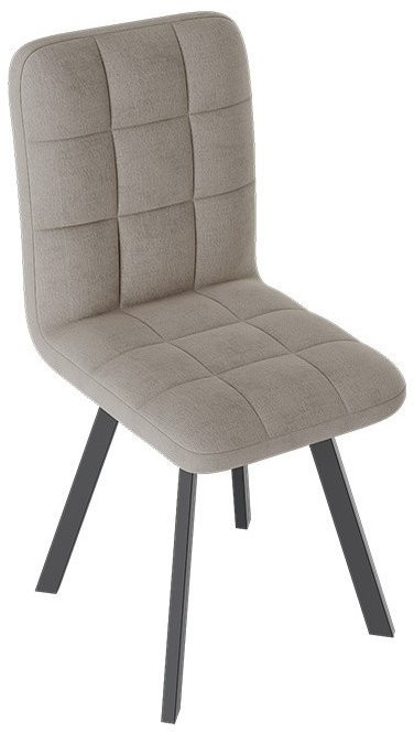 Франк ДП 2-17 Стул (паук) (Черный матовый/Кожзам Серый)